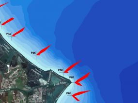 Modello di moto ondoso sulla costa del Delta del Po