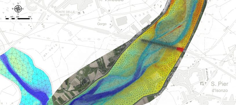 Modello idrodinamico a fondo mobile del Fiume Isonzo